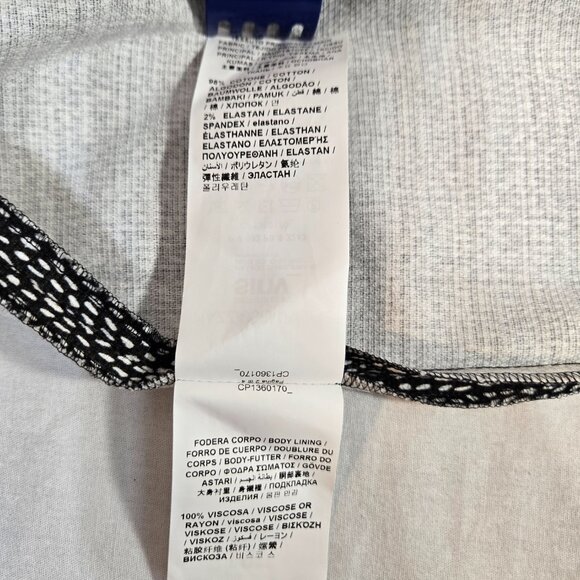 PIAZZA SEMPIONE Black/White Printed Dress Size Italian 44 US 8 Made Italy! NEW! - Picture 11 of 16